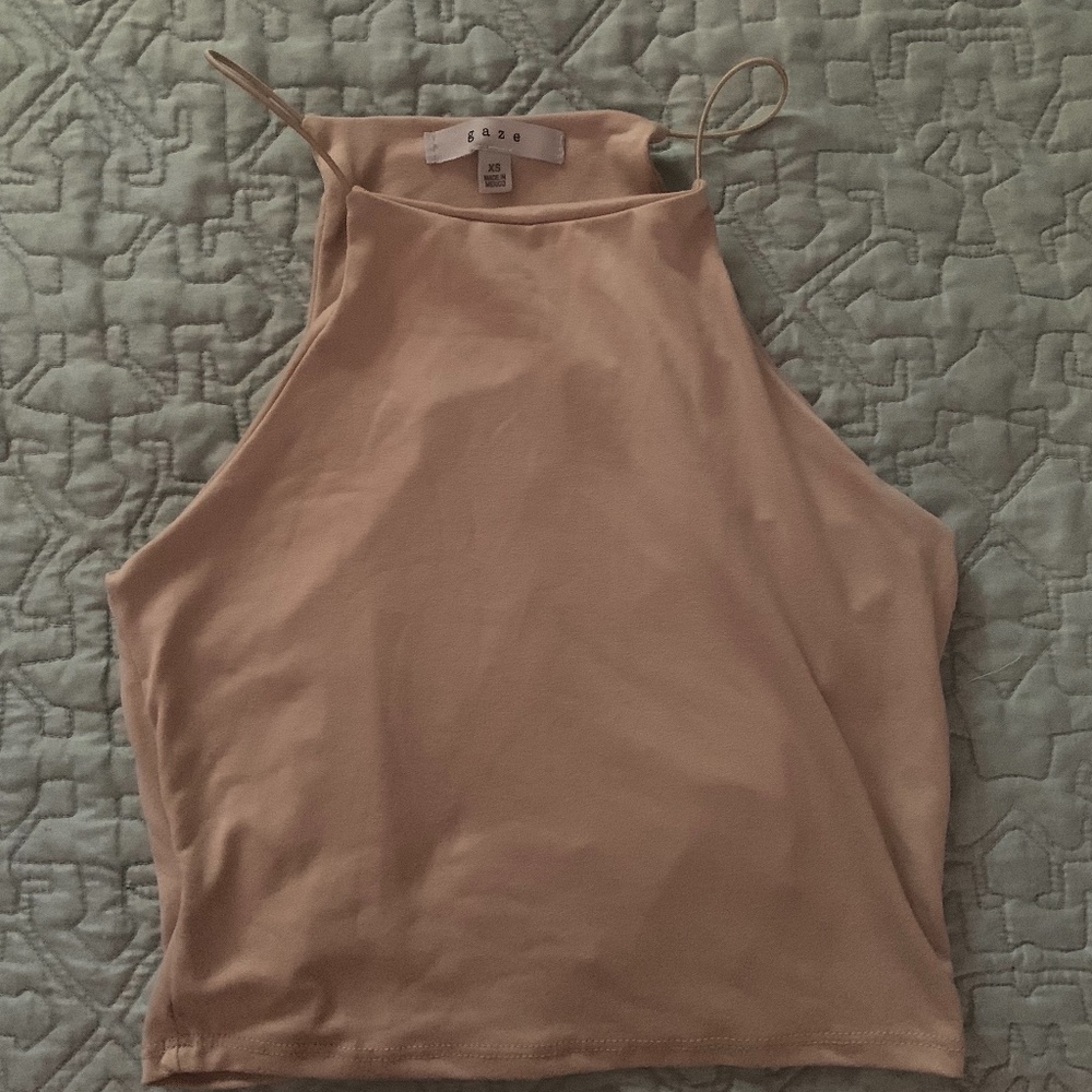 Tan Halter Top XS